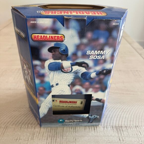 Vintage, Collectible Headliners Sammy Sosa (NIB) w (COA) - Picture 5 of 9